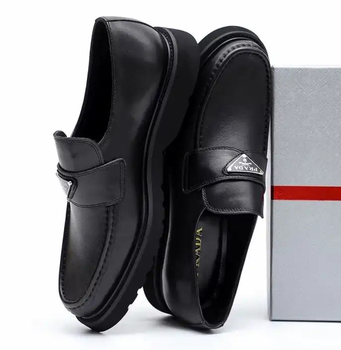 hype Prada Leather Shoes