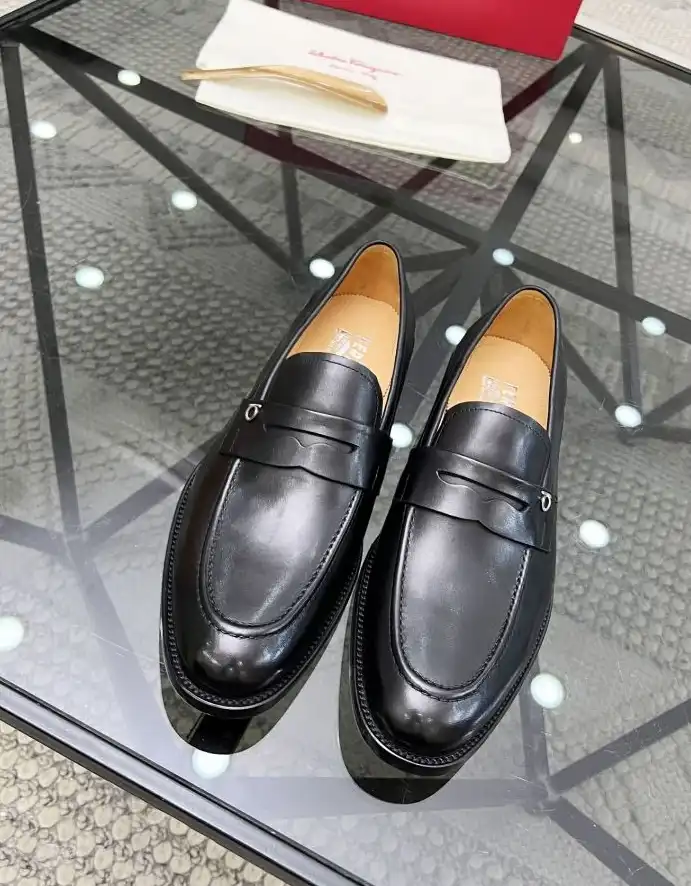 hype Ferragamo Leather Shoes