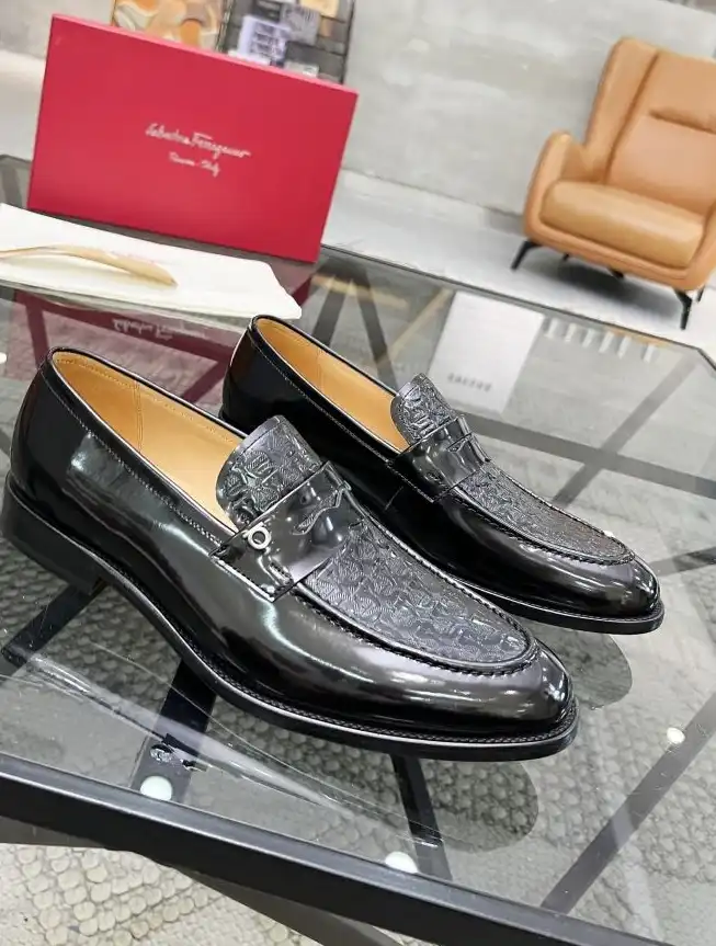 hype Ferragamo Leather Shoes