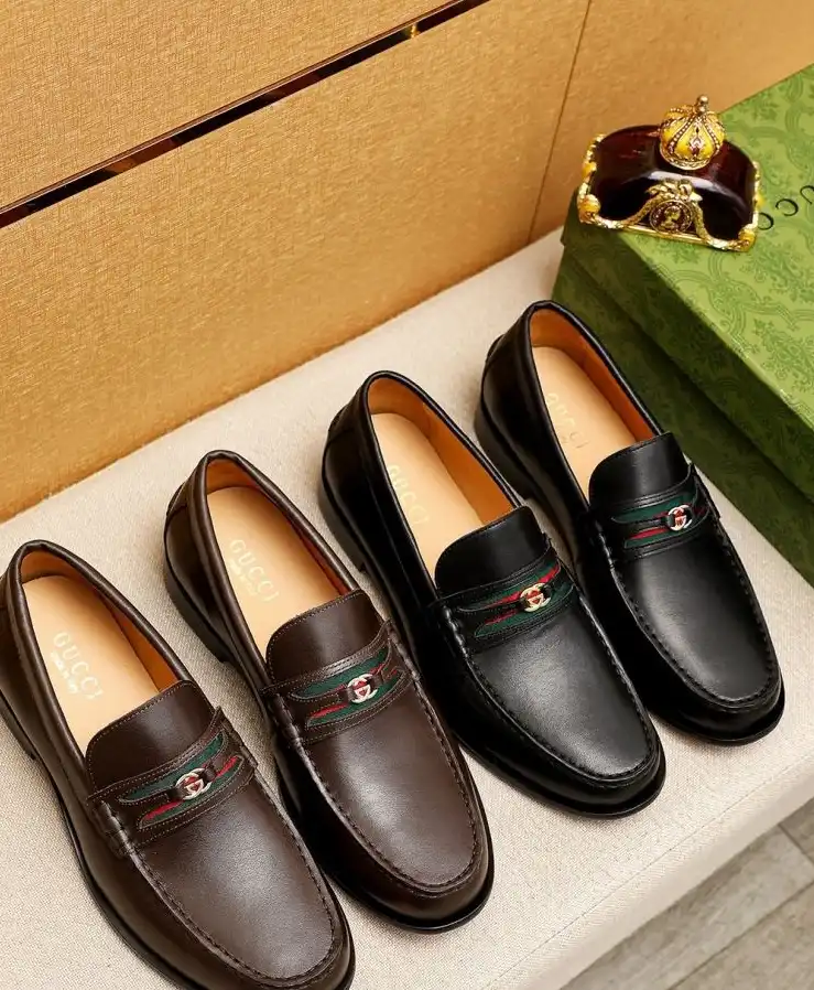 hype Gucci Leather Shoes