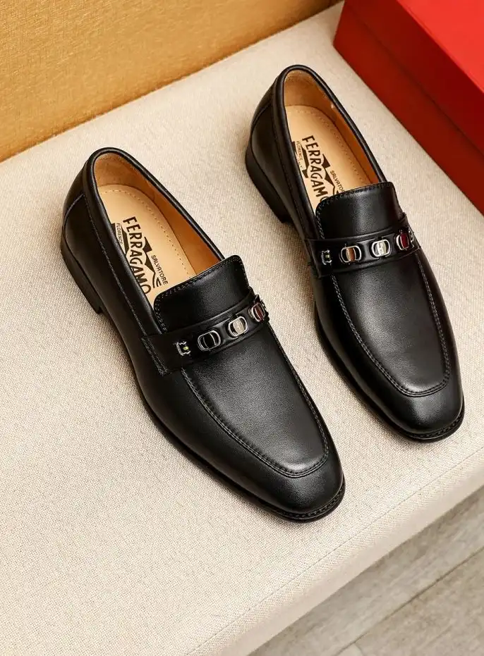 hype Ferragamo Leather Shoes