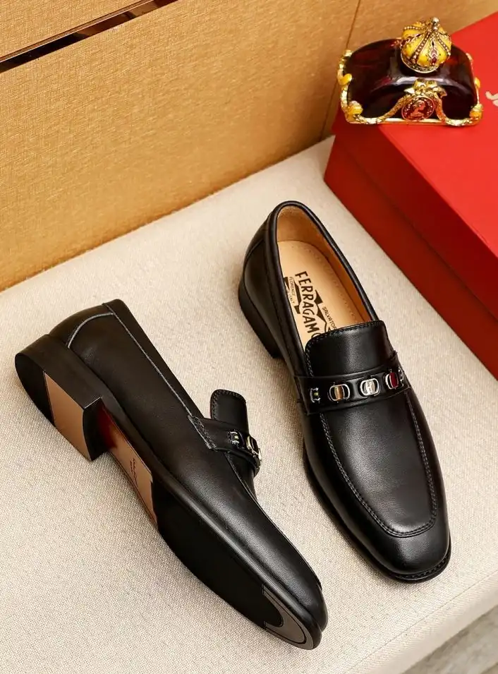 hype Ferragamo Leather Shoes