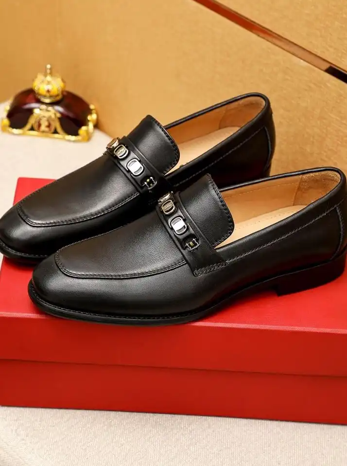 hype Ferragamo Leather Shoes