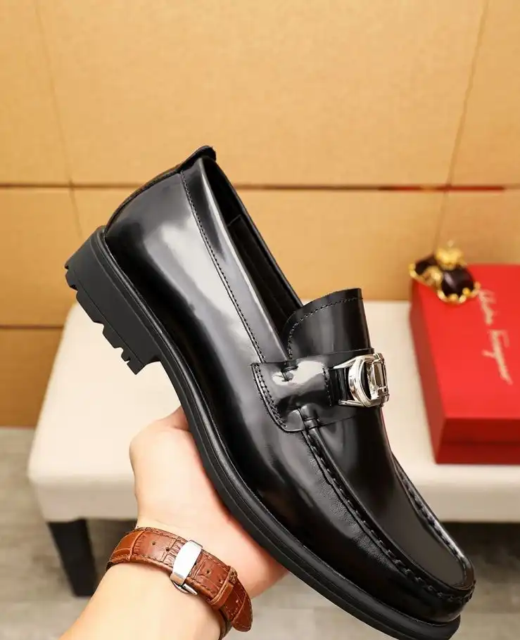 hype Ferragamo Leather Shoes