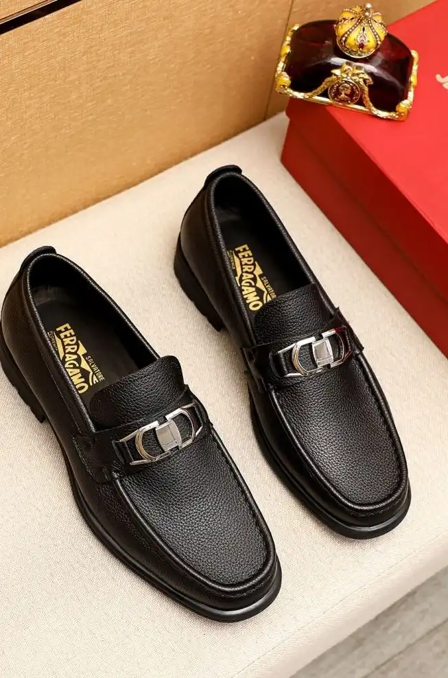 hype Ferragamo Leather Shoes