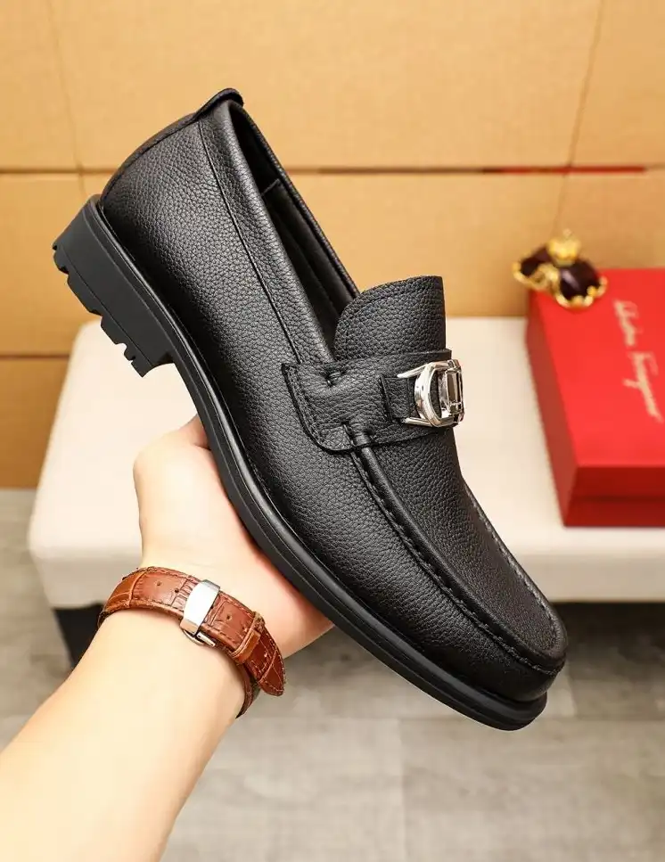 hype Ferragamo Leather Shoes