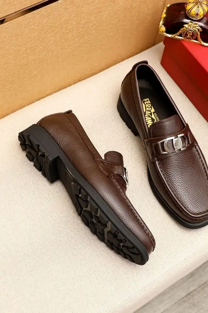 hype Ferragamo Leather Shoes