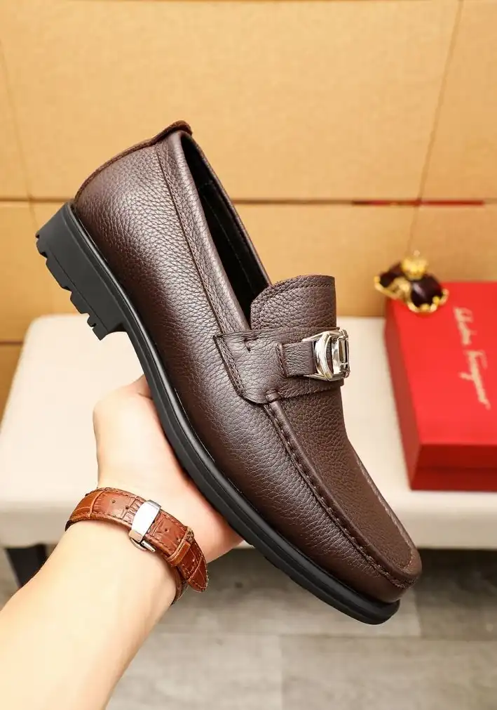 hype Ferragamo Leather Shoes