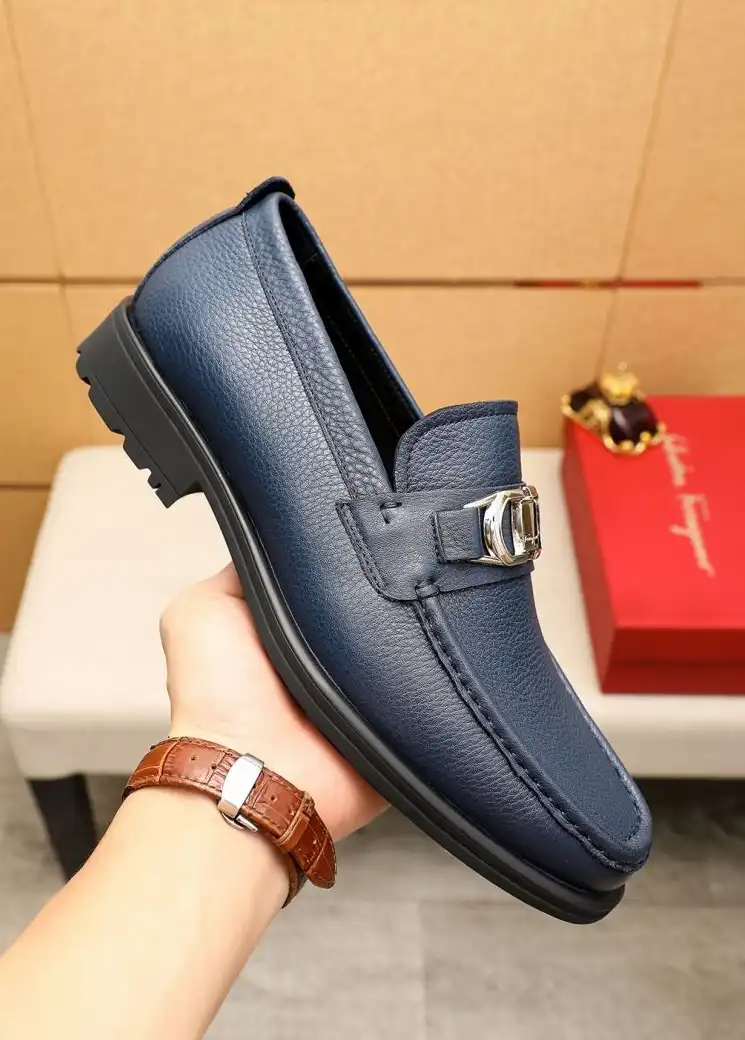 hype Ferragamo Leather Shoes