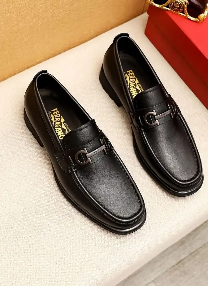 hype Ferragamo Leather Shoes