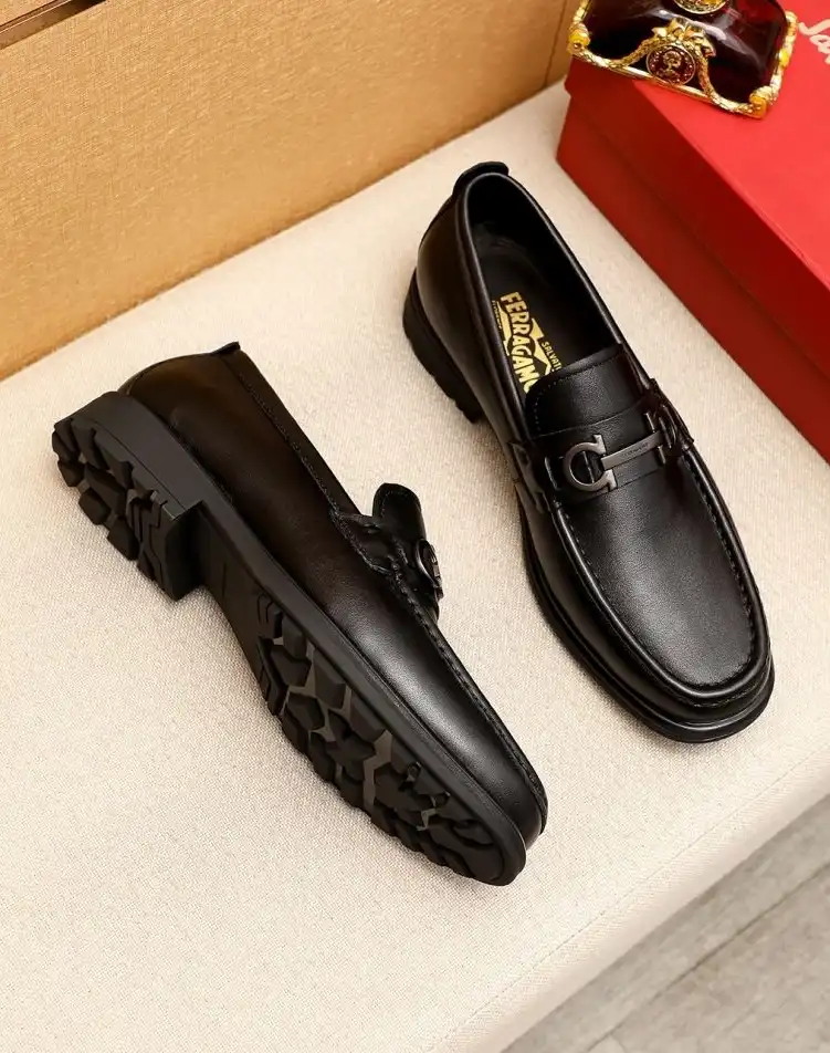 hype Ferragamo Leather Shoes