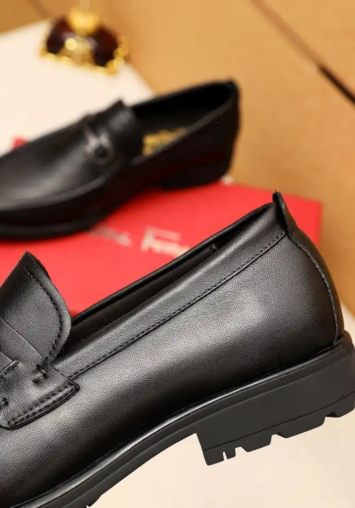 hype Ferragamo Leather Shoes