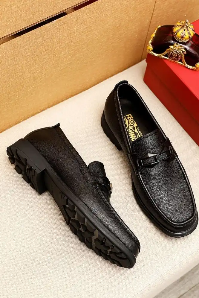 hype Ferragamo Leather Shoes