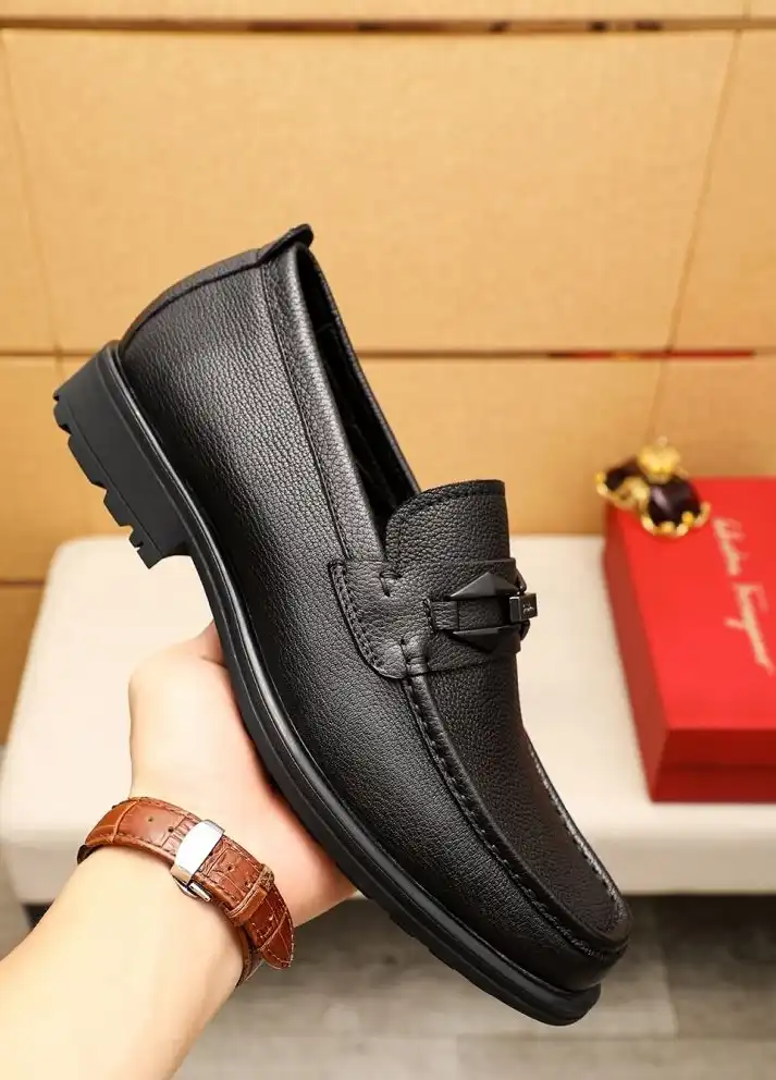 hype Ferragamo Leather Shoes