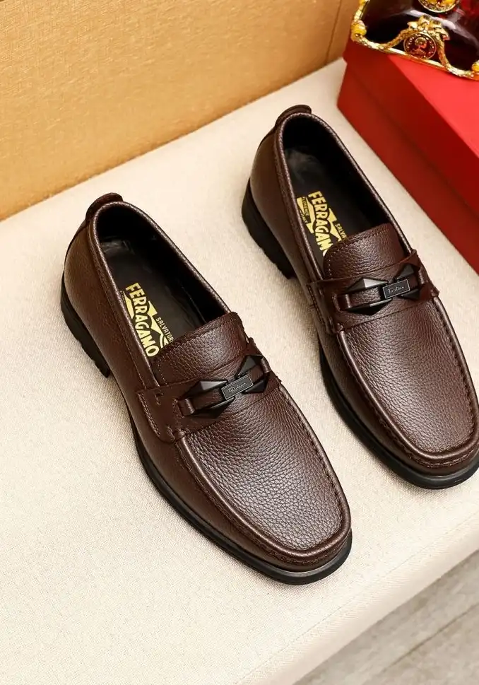 hype Ferragamo Leather Shoes