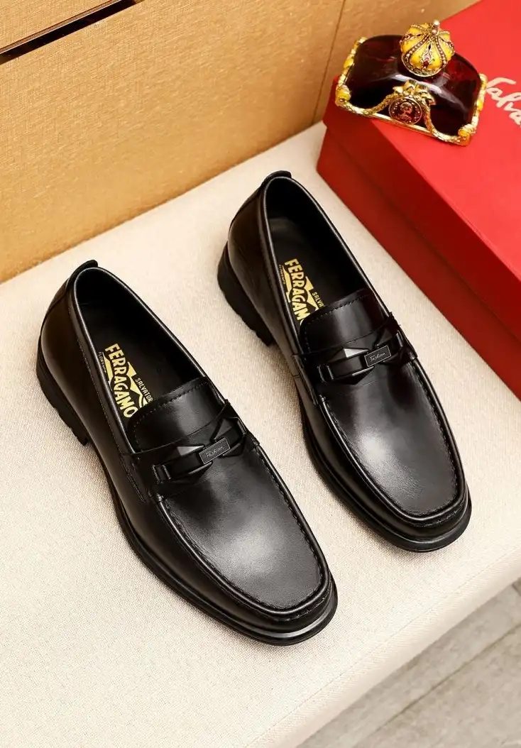 hype Ferragamo Leather Shoes