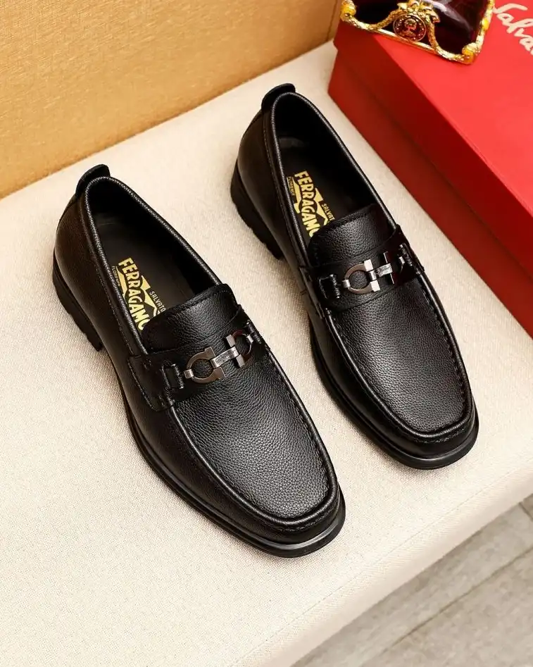 hype Ferragamo Leather Shoes