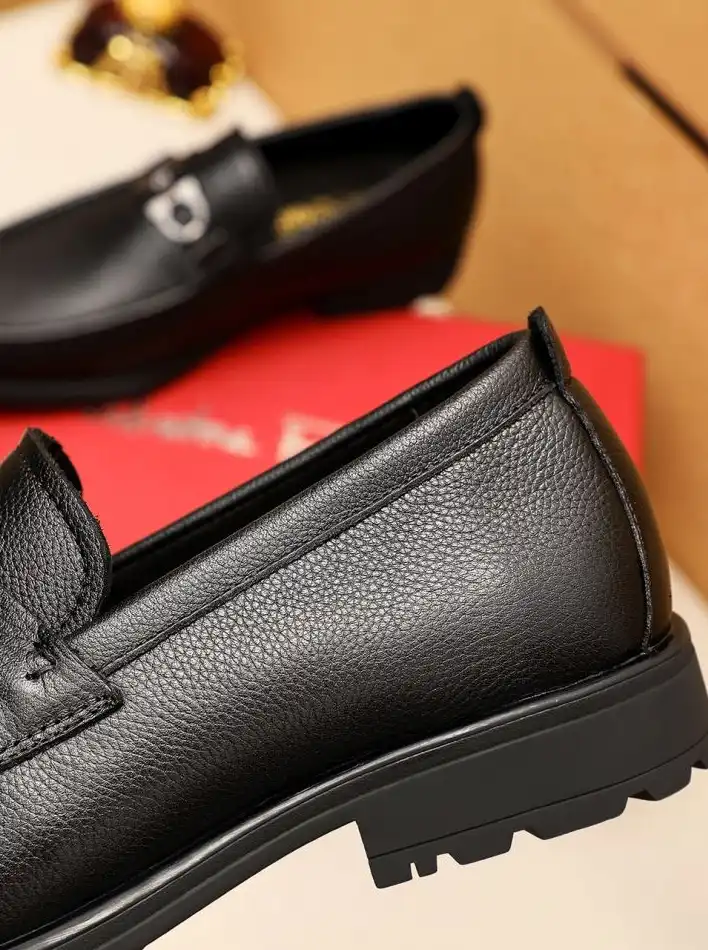 hype Ferragamo Leather Shoes