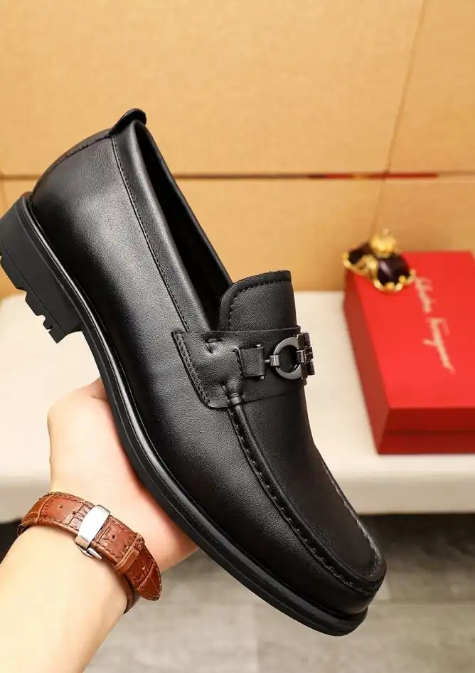 hype Ferragamo Leather Shoes