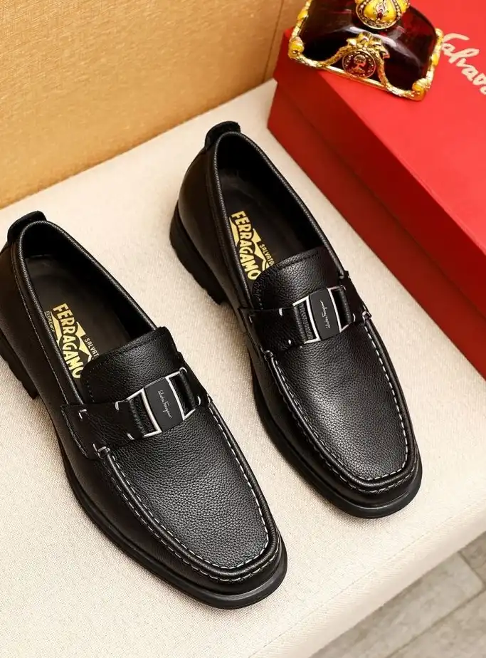 hype Ferragamo Leather Shoes