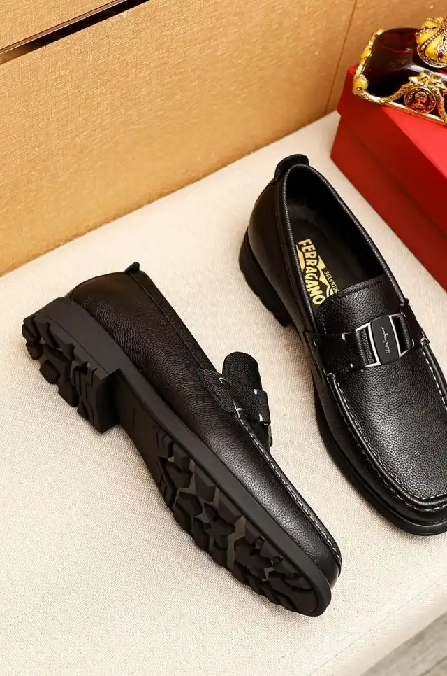 hype Ferragamo Leather Shoes