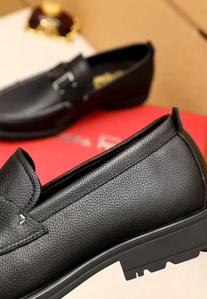 hype Ferragamo Leather Shoes