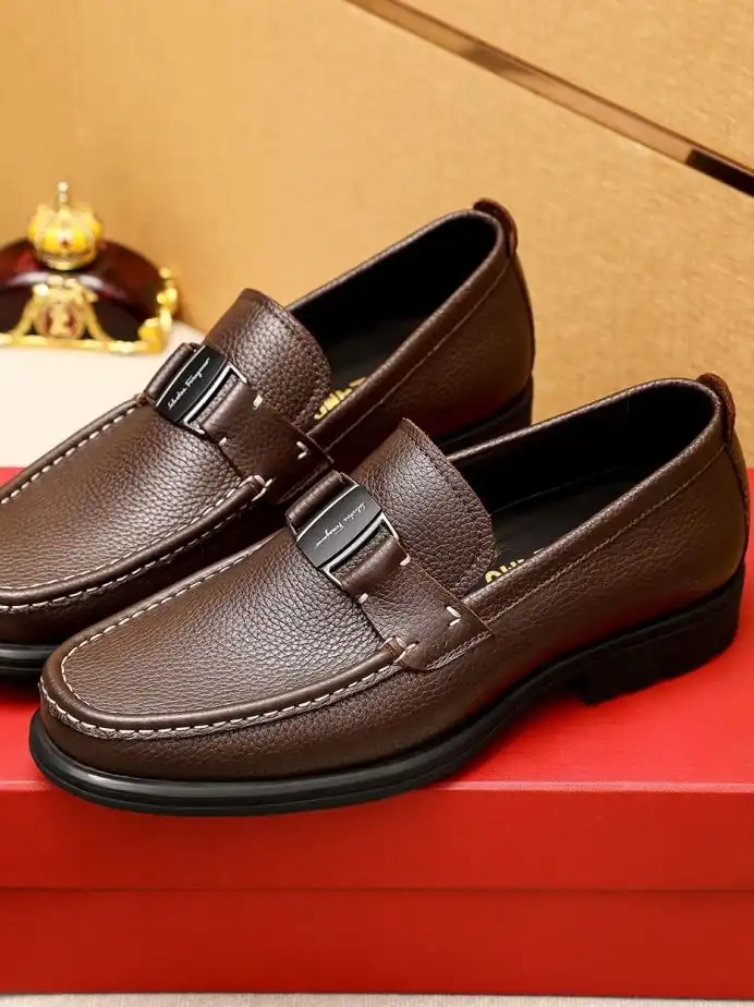 hype Ferragamo Leather Shoes