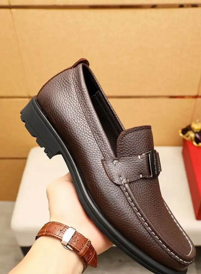 hype Ferragamo Leather Shoes