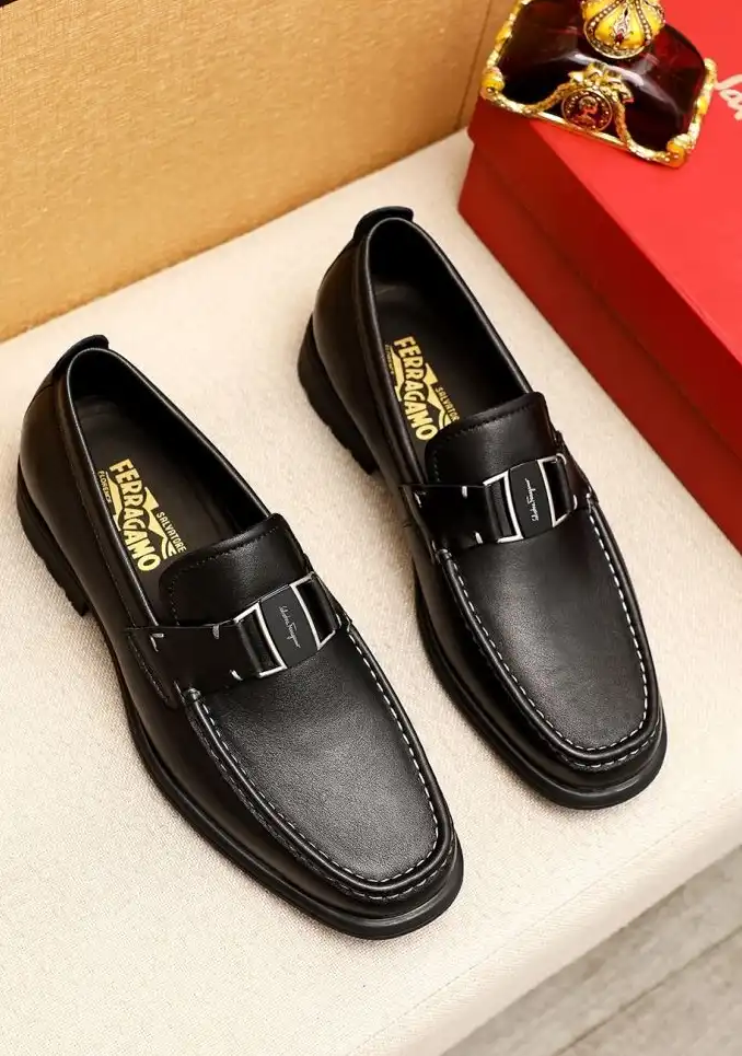 hype Ferragamo Leather Shoes