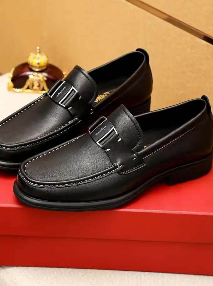 hype Ferragamo Leather Shoes