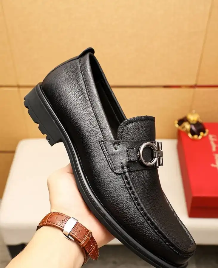 hype Ferragamo Leather Shoes