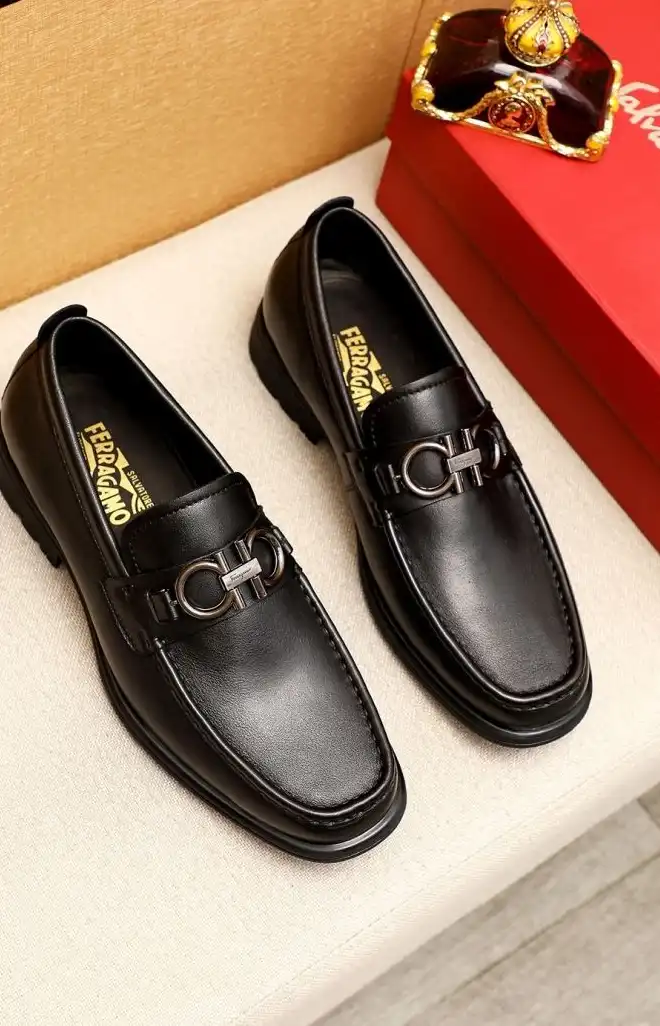 hype Ferragamo Leather Shoes