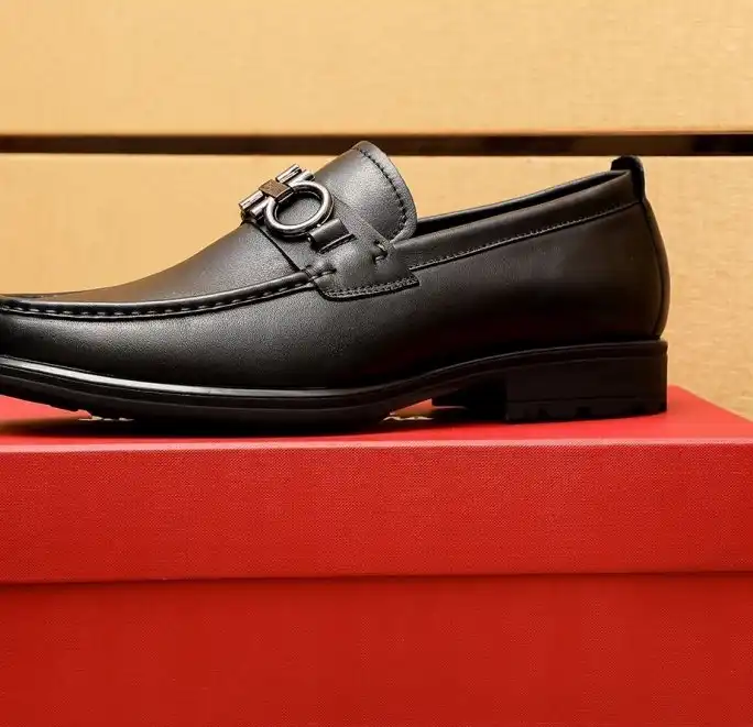 hype Ferragamo Leather Shoes