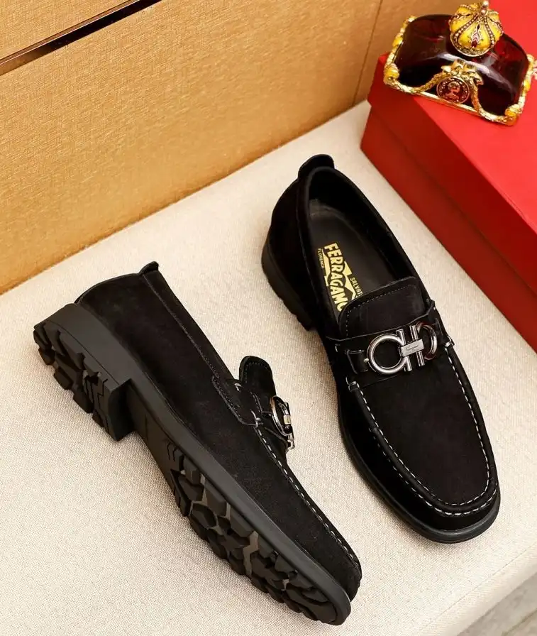 hype Ferragamo Leather Shoes