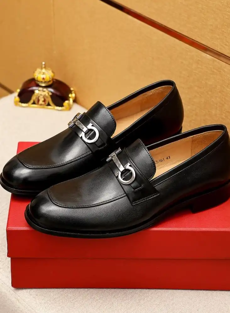 hype Ferragamo Leather Shoes