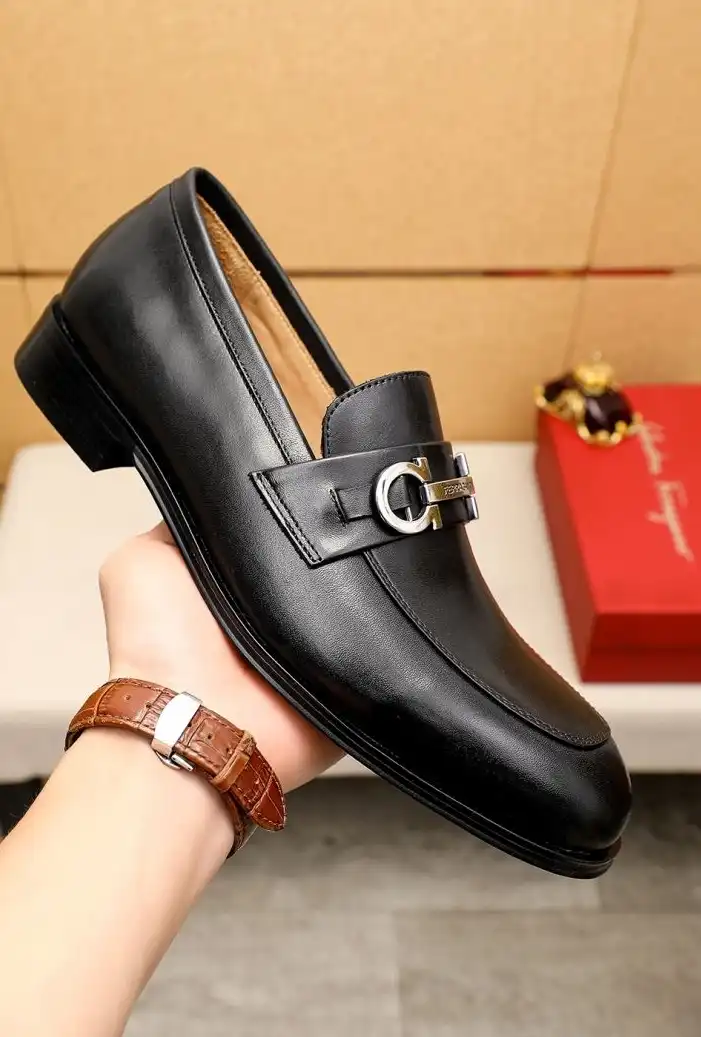 hype Ferragamo Leather Shoes