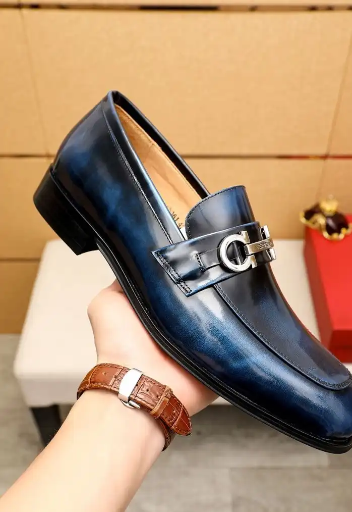 hype Ferragamo Leather Shoes