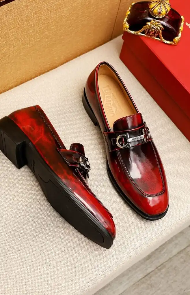 hype Ferragamo Leather Shoes