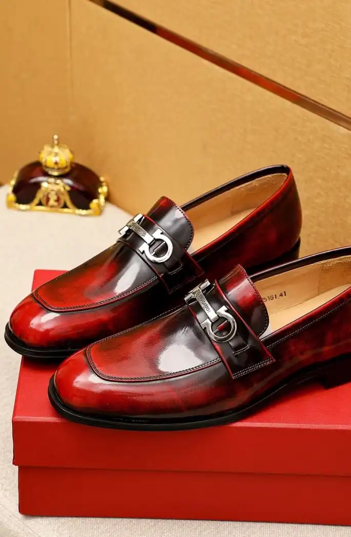 hype Ferragamo Leather Shoes