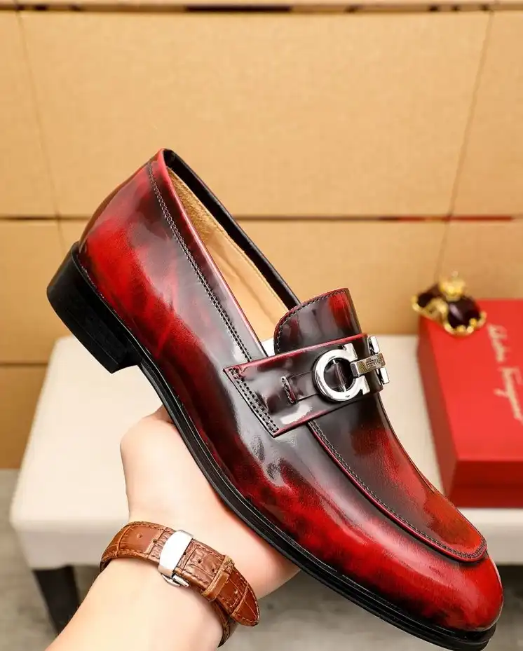 hype Ferragamo Leather Shoes