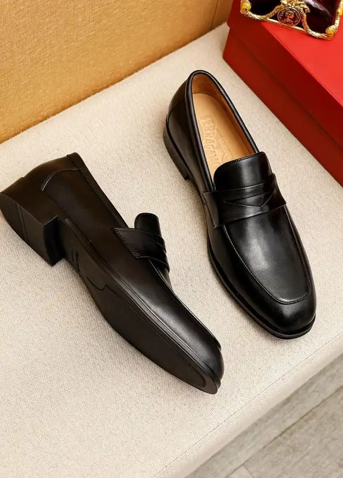 hype Ferragamo Leather Shoes