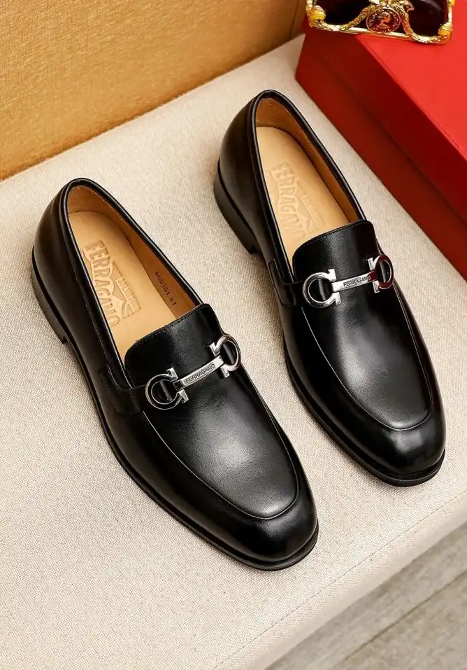 hype Ferragamo Leather Shoes