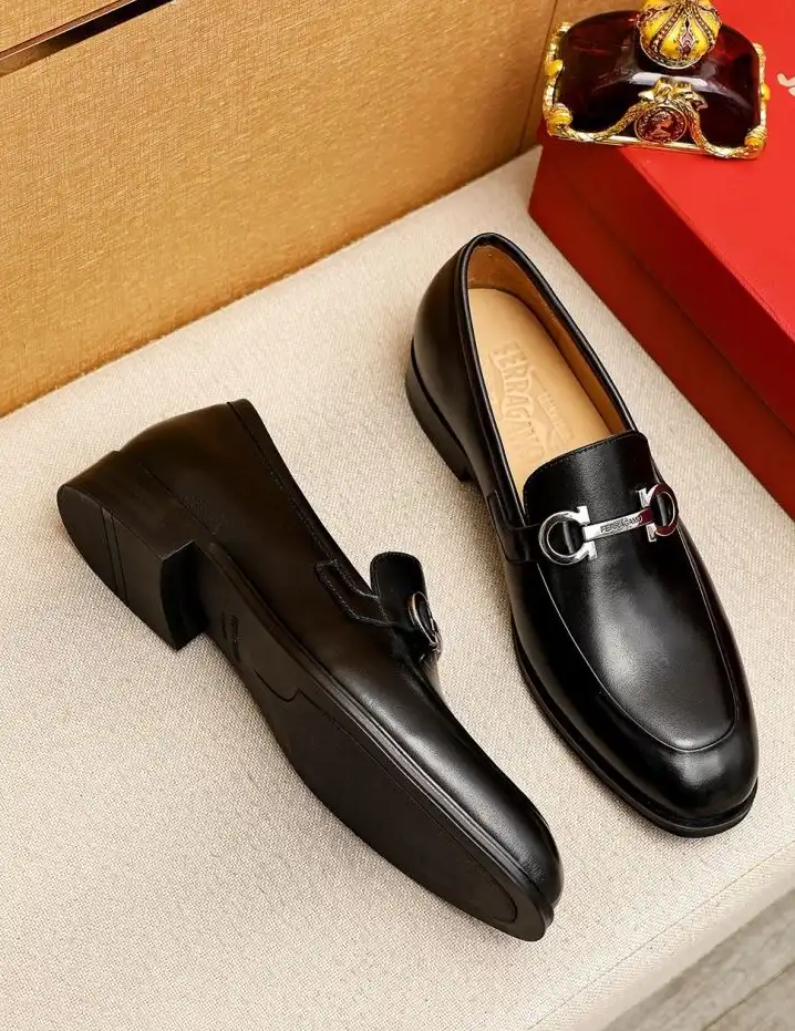 hype Ferragamo Leather Shoes