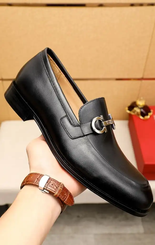 hype Ferragamo Leather Shoes