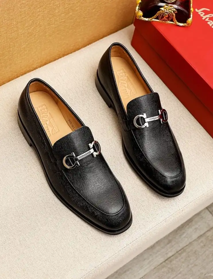 hype Ferragamo Leather Shoes