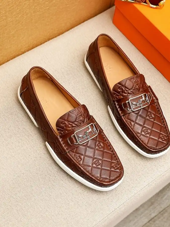 hype Hermes Leather Shoes