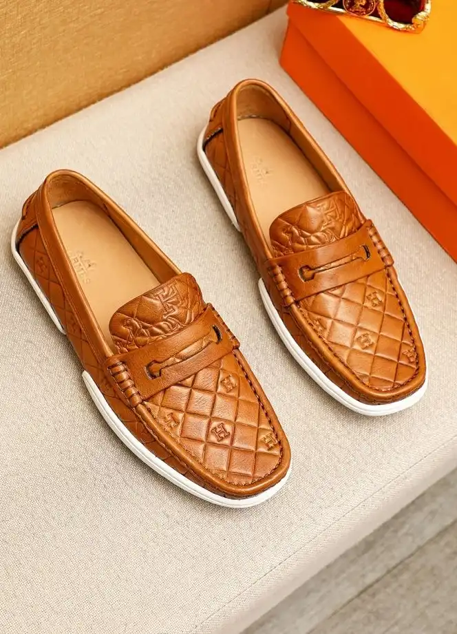 hype Hermes Leather Shoes