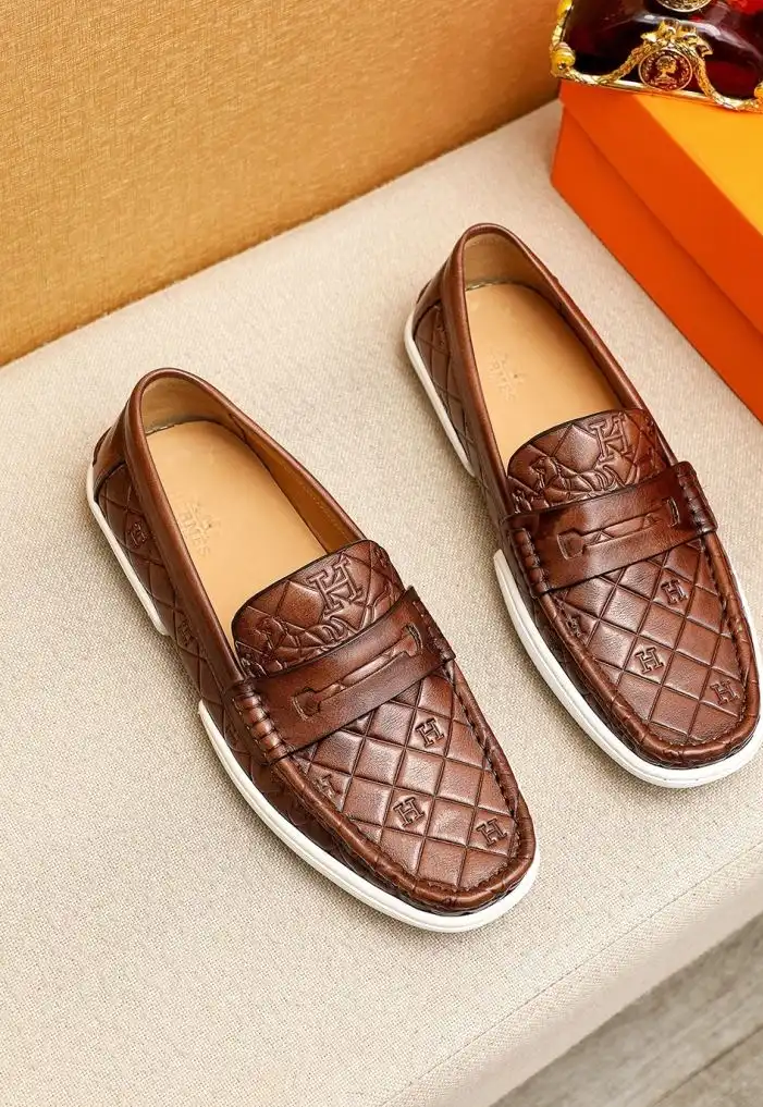 hype Hermes Leather Shoes