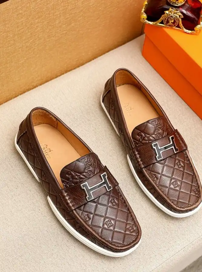 hype Hermes Leather Shoes