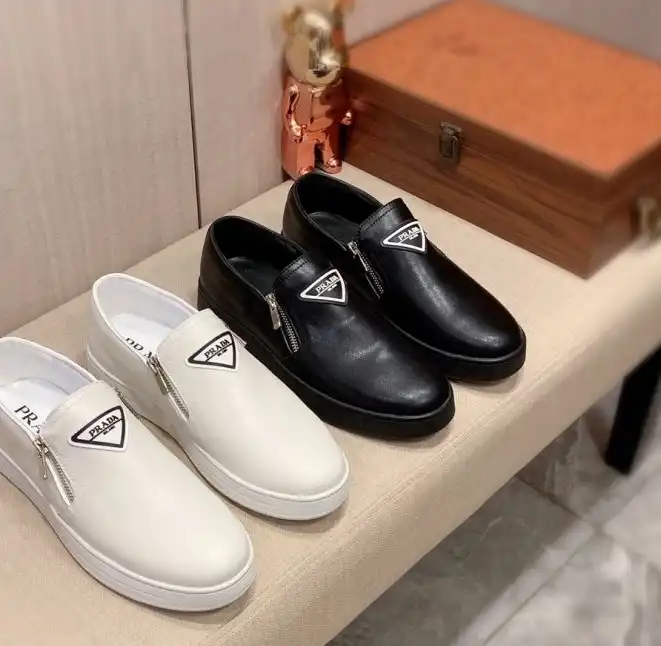 hype Prada Leather Shoes